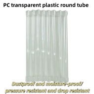 PC transparent plastic round tube transparent packaging tube with lid, fragrance brush storage tube,