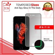 TEMPERED GLASS SPY GLOW IN THE DARK YI TAI - iphone 6/7/8 - GA