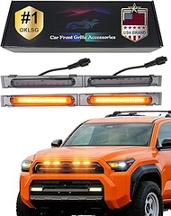OKLSG Front Bumper LED Grill Lights for 2025 2026 Toyota 4Runner SR5 Raptor Marker Lights Bars 6th G