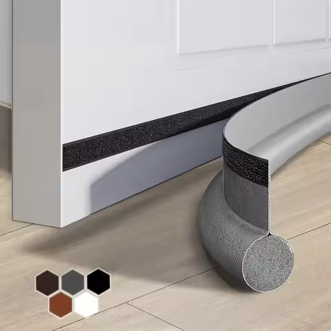 1pc Door Bottom Seal Strip Cuttable Insulation Under Door Draft Blocker Windproof Anti-Cold Gap Weat