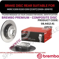 BREMBO GENUINE DISC BRAKE ROTOR (REAR) FOR MERC E200 E220 E250 [C207] (2009-2016YR) (300MM)