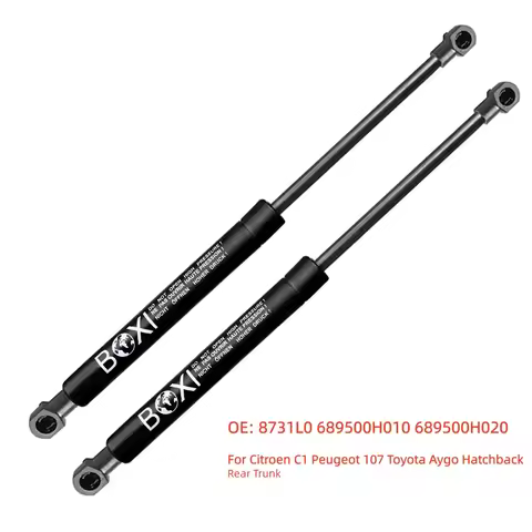 BOXI 2pcs Trunk Gas Spring Support 8731L0 689500H010 689500H020 For Citroen C1 Peugeot 107 Toyota Ay