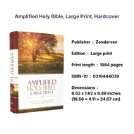 Amplified Holy Bible, Large Print, Hardcover: Captures the Full Meaning Behind the Greek and Hebrew