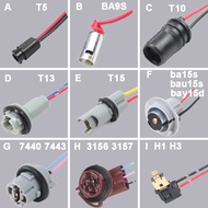 BA9S BA15S BAY15D T5  T10 T13 T15 T20 T25 H1 H3 Socket Holder For Light Lamp Bulb