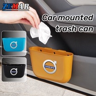 Volvo Car Inside Trash Can Hanging Dustbin Storage Box Organizer Car Accessories Mini Garbage Can Fo