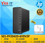 HP Slim Desktop PC S01-PF2042D-6Y0V2P (I5-12400, Intel UHD, 8GB, 512GB SSD, W11, 3YW) Desktop PC