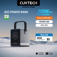 CUKTECH 300W Fast Charging 40000mAh Powerbank Xiaomi 120W Max Samsung 45W iP16/15/14  Laptop & Phone