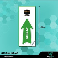 Sticker Kiblat Qiblat Sign Arah Kiblat BESAR