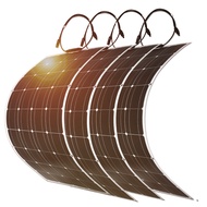 Dokio 2PCS 4PCS 6PCS แผงโซล่า 100 W 18V แผงโซล่าเซลล์ชนิดโมโนคริสตัลไลน์โทรศัพท์มือถือยืดหยุ่นสำหรับ