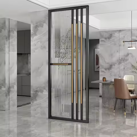 JC living room art glass partition, bathroom door partition, master bedroom bed screen partition cus