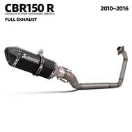 Akrapovic racing Motorcycle Exhaust pipe kit Full  Exhaust System For Honda CBR150R CBR125R 2010-201