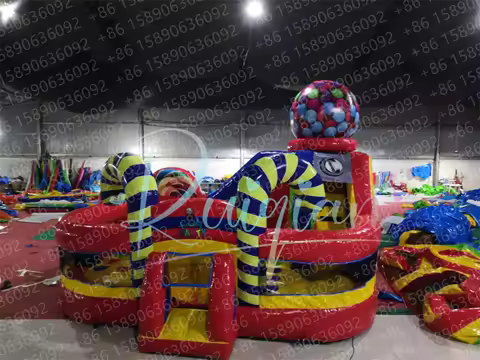 Commercial-grade PVC Inflatable Castle candy party Theme Suitable for Operation in kid playground