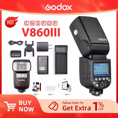 Godox V860III TTL HSS 2.4G Speedlite V860III-C V860III-N V860III-S Camera Flash for Canon Sony Nikon
