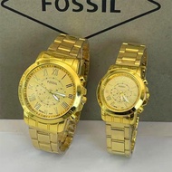 FOSSIL new Couple Watch 18K Gold Watch for Women and Men Wedding Watch
