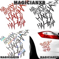 MAGICIANXB Car Sticker Funny Reflective Decor Window Bumper Auto Decoration HAHAHA