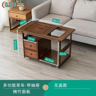 （lj001） Household Coffee Table Mobile Table Tea Small Living Room Sofa Side Several Cart Kung Fu Int