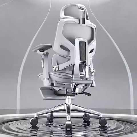 Lumbar Support Headrest Office Chairs Sedentary Backrest Furniture Mobile Ergonomic Office Chairs Lo