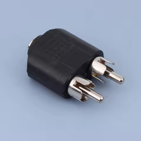 1Pc 3.5mm Audio Stereo Jack Female To 2 RCA Male 3.5mm Male To 2RCA Female 3.5mm Female To 2RCA Fema