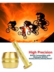 14 PCS BH90 Brake Olive And Barb - Brake Brass Olive And Steel Connecting Insert Kit For Shimano Mou