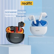 Realfit F2 Bluetooth Earphones, Dopamine-Color Wireless Earbuds with Microphone, Stereo Sound, Long 