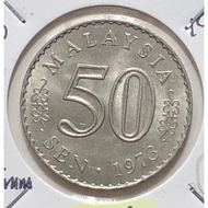 50 SEN 1973 ( UNC ) / MALAYSIA PARLAMENT HOUSE