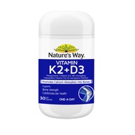 Nature's Way Vitamin K2 + D3 1000IU - 30 Soft Capsules - ORIGINAL AUSSIE ORIGINAL AUSTRALIA Natures 