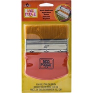 Plaid Mod Podge Brush Applicator 4" Gold Taklon Brush 12917 (2927872129173)