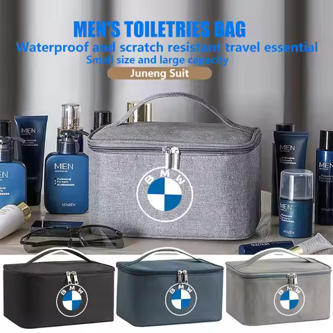 Car Travel Portable Cosmetic Toiletries Bath Storage Bag For BMW 1 3 5 7 Series M F01 F20 F10 F13 E5