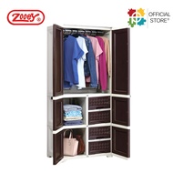 Zooey Mahogany Rattan Cabinet/Wardrobe