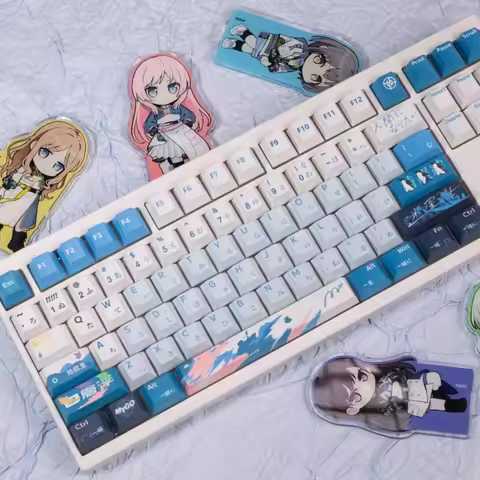 MyGo Theme Keycap Set 140 Key Custom PBT Cherry Profile Keycaps Cute Cartoon Anime Original Design P