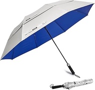 G4Free 62 Inch Portable UV Protection Large Golf Umbrella Automatic Open Double Canopy Big Sun Umbre
