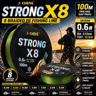 Line Fishing Line 8 Braided PE Fishing Line 100M - X8