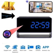 4K HD Clock Mini Wireless Wifi Camera Smart Home Security Night Vision IP Motion Detect Remote Monitor Invisible Secret Webcam