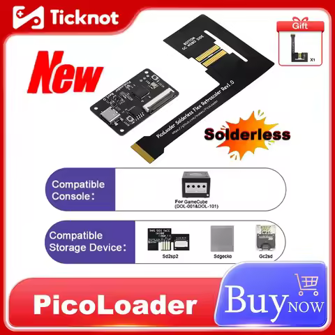 Solderless PicoLoader For GameCube Open Source Based On RP2040 For NGC DOL-001/DOL-101 Console Suppo