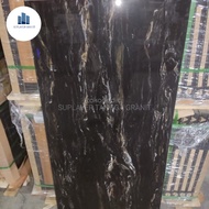 GRANIT LANTAI 60X120 HITAM MOTIF FLESS BLACK AURORA GLAZED GRANITE