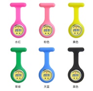 Silicone electronic nurse watch chest watch pocket watch cute waterproof student watch stopwatch lettering medical watch.