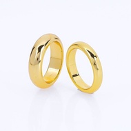 Smooth ring 1 only 2 threads and 5 threads stamped number 9999