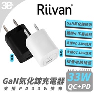 Riivan 33W PD GaN Charger Fast Charging Head Suitable For iPhone 15 14 13