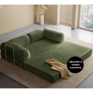 EZZY Sofa Bed Multiple Orientations Functions Fabric Washable Lounge Living Room Muji Compression
