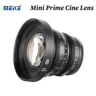 Meike 8mm T2.9/ 10/12/16/25/35/50/65/85mm T2.2 Large Aperture MF 4K Mini Prime Cine Lens for M43