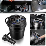 屯團百貨 - 雙USB 點煙器 車充 5V 3.1A 車載手機充電器 智能數顯車充
