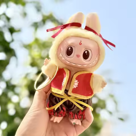 Clothes For Labubu 17cm II Idol Dolls Sitting Party The Monster Outfit Accessories Clothing DIY Gift