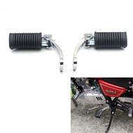 Motocross Black Front Footpegs Footrests Pedals For Suzuki GN125 GN-125 HJ125-8 GN125-H-F Dirt Bike 