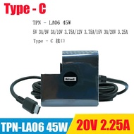 ที่ชาร์จอะแดปเตอร์สำหรับแล็ปท็อปของแท้20V 2.25A 45W 10V TPN-LA06 3.75A 860210-850 918338-001 HP Spectre 13 X2ชั้นสูง1012 USB TYPE-C