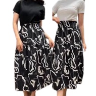 KATUN Skirt Women's Maxi Linea Women's Work Skirt Nine West Tiered Skirt Cotton 51% Modal48% Spandex