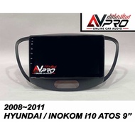 2008~2011 HYUNDAI / INOKOM i10 ATOS OEM 9" Android WiFi GPS USB MP4 Video Player
