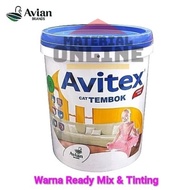 Cat Tembok AVITEX 25Kg 25 Kg Pail Pel Galon Besar SW MW Putih Tinting