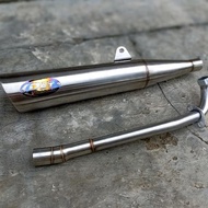 Standard racing exhaust, toothpick, wave 125, charisma 125, supra 125, supra fit, original dst Motor