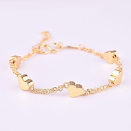 Love Gold Bracelet Peach Heart 18k Gold Bracelet