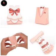 FS 100 X Cartoon Candy Box Wedding Favors Groom and Bride Wedding Gift for Couples